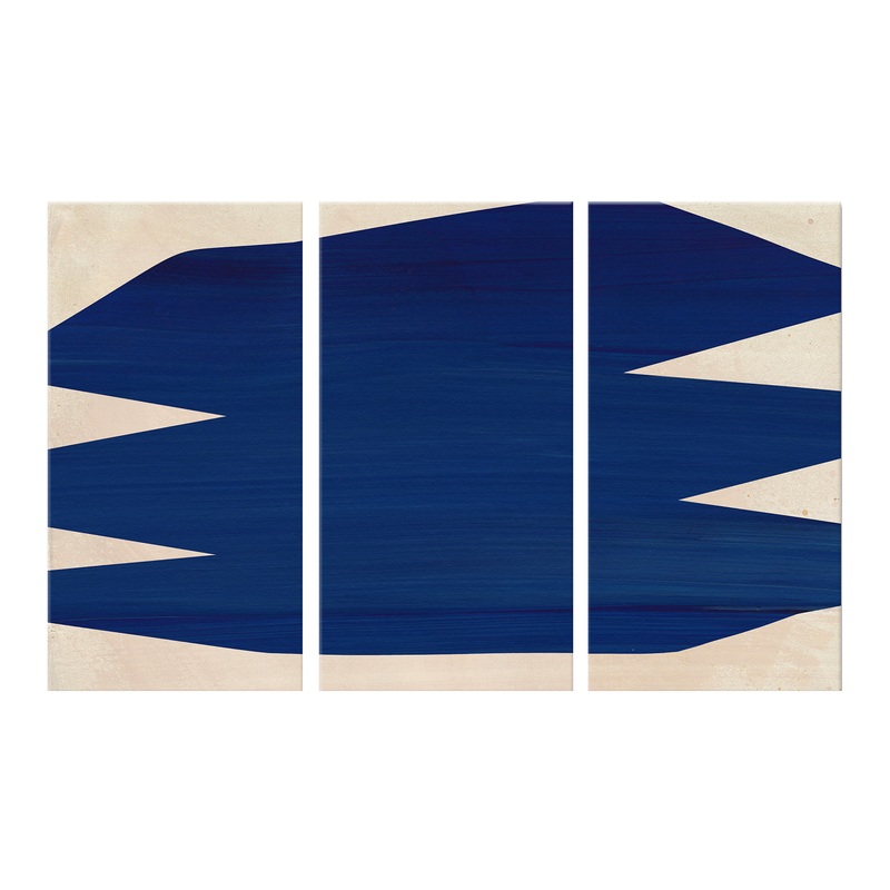 Max & E Minimal XII Triptych Canvas Wall Art 3 Piece