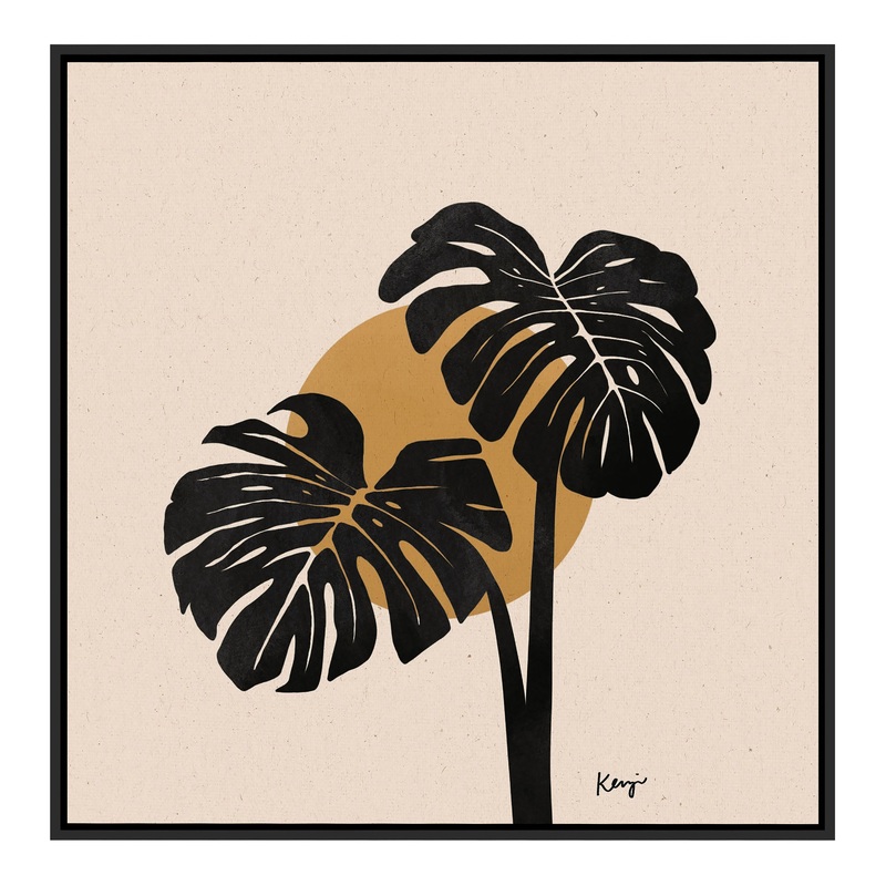 Monstera by Kenzi Studio Co. Framed Canvas Wall Art