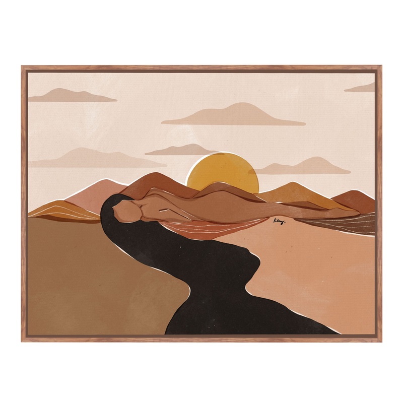 One With Nature by Kenzi Studio Co. Framed Canvas Wall Art