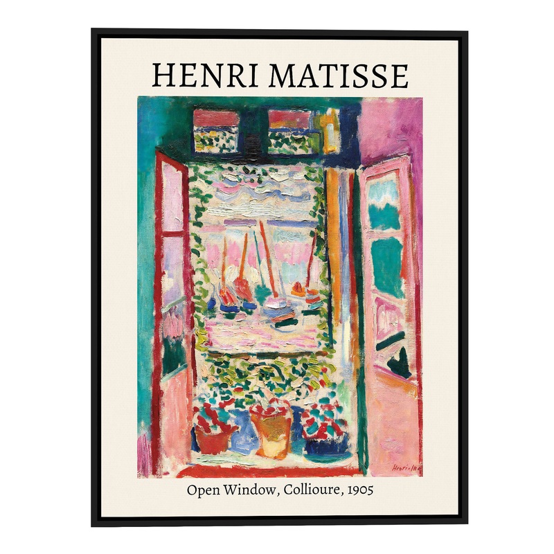 Open Window, Collioure 1905 by Henri Matisse Canvas Wall Art