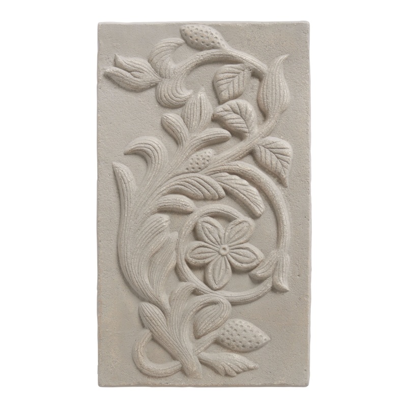 Beige Gray Ecomix Garden Vines Panel Wall Decor