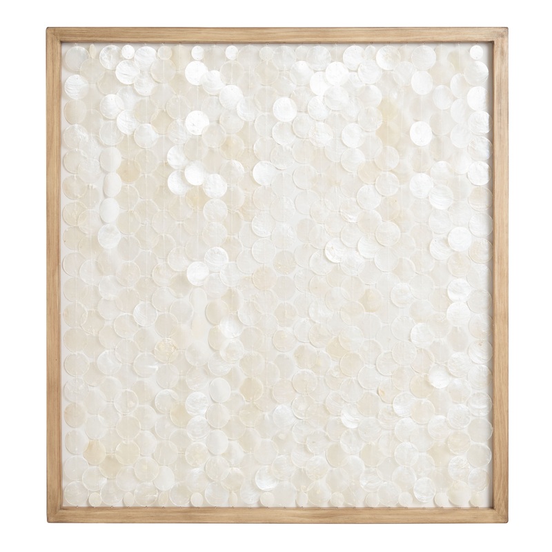 Capiz Shell Framed Wall Decor