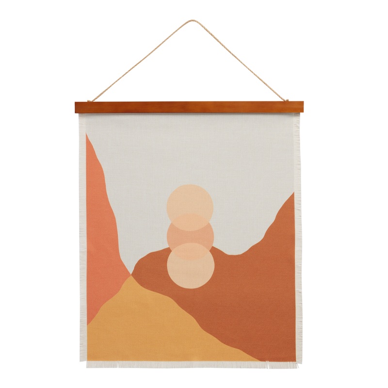 Desert Sun By Ana DiGiallonardo Linen Scroll Wall Hanging