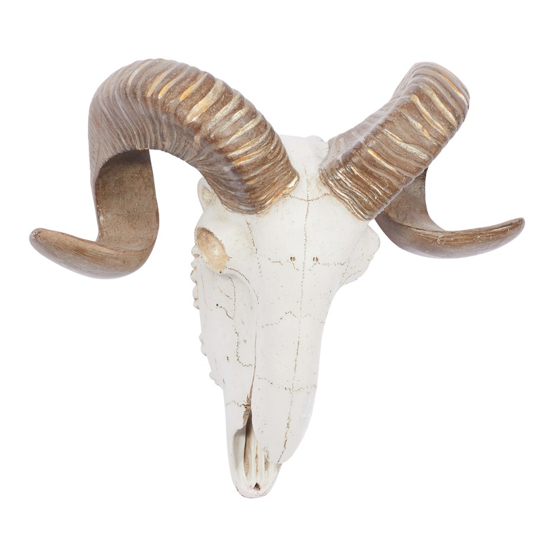 Faux Ram Skull Wall Decor