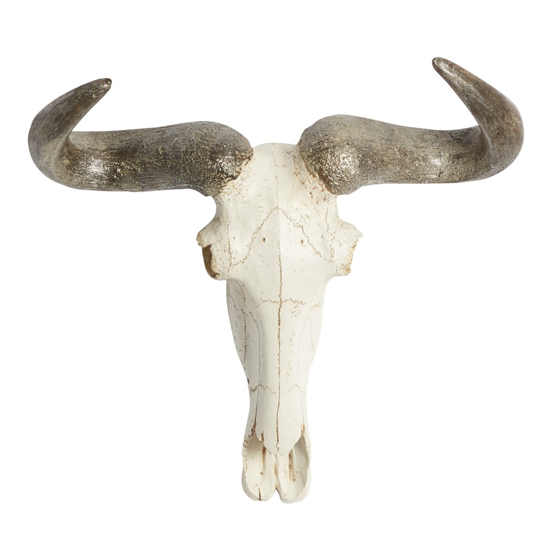 Faux Steer Skull Wall Decor