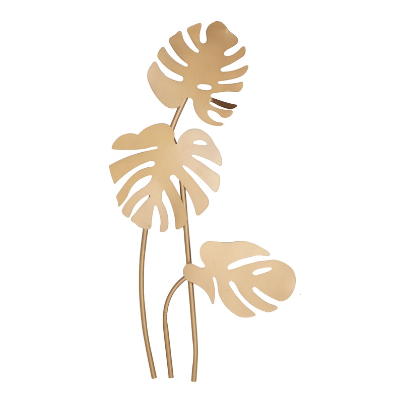 Gold Metal Palm Leaf Wall Decor