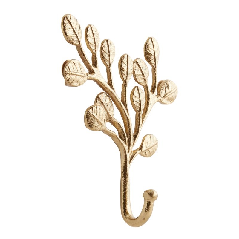 Golden Leaf Spray Wall Hook