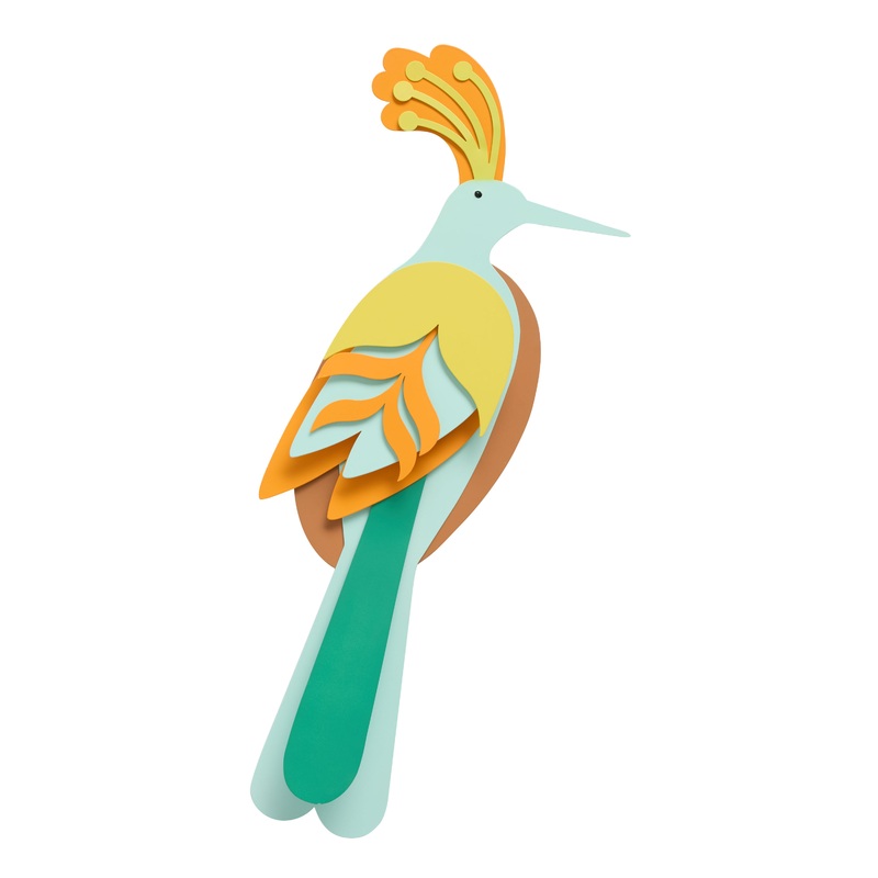 Laser Cut Metal Tropical Bird Wall Decor