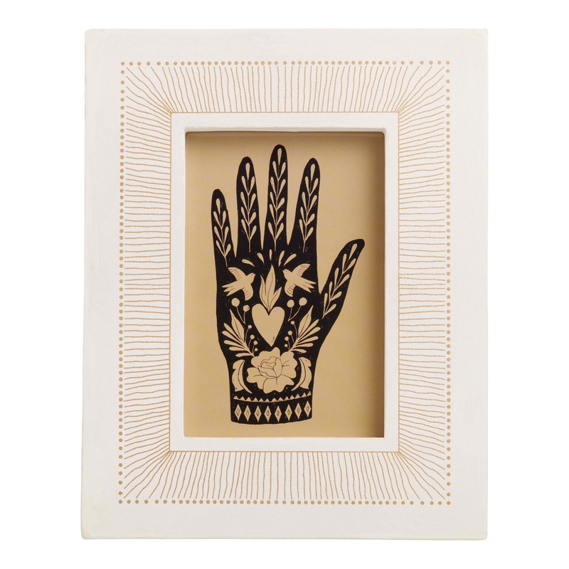 White and Terracotta Radiant Frame