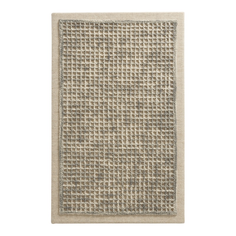 Wool and Burlap Gradient Grid Woven Textile Wall Decor