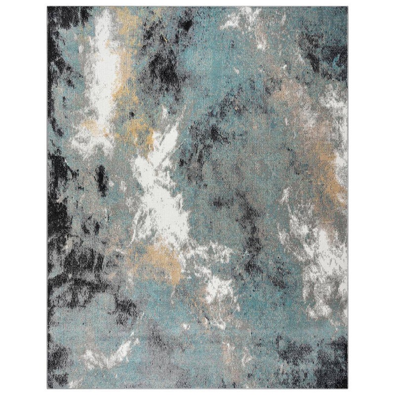 Gertmenian Alor Satori Gray 8 ft. x 10 ft. Abstract Indoor Area Rug 29508