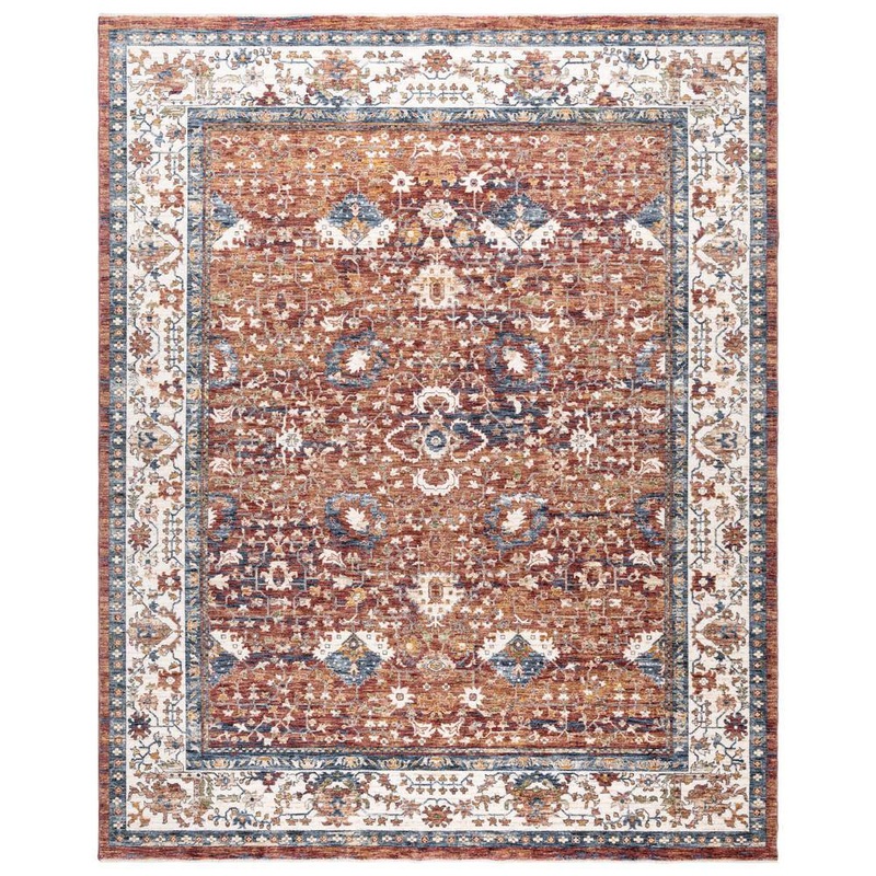 Gertmenian Damita Tudor Red 6 ft. x 9 ft. Oriental/Border Indoor Area Rug 23821