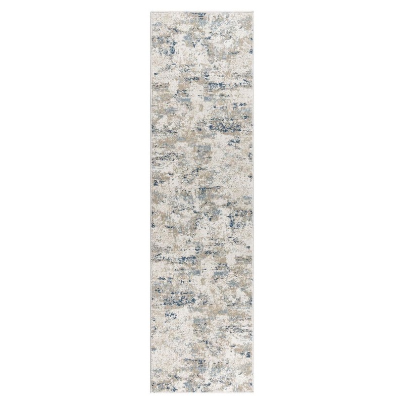 Gertmenian Ethan Tiges Beige 2 ft. x 8 ft. Abstract Indoor Runner Rug 24024