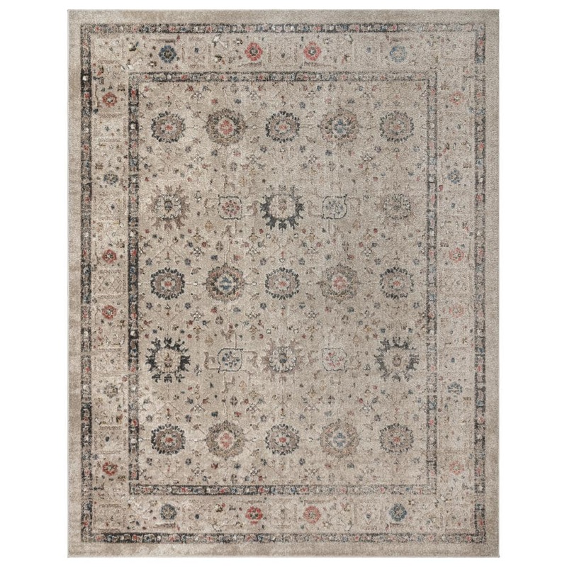 Gertmenian Heirloom Dov Ivory 9 ft. x 13 ft. Oriental Border Indoor Area Rug 38833