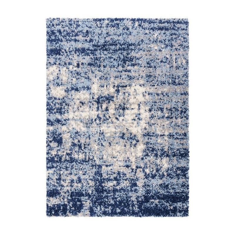Gertmenian Holmby Halsbury Navy 8 ft. x 10 ft. Abstract Shag Indoor Area Rug 17954