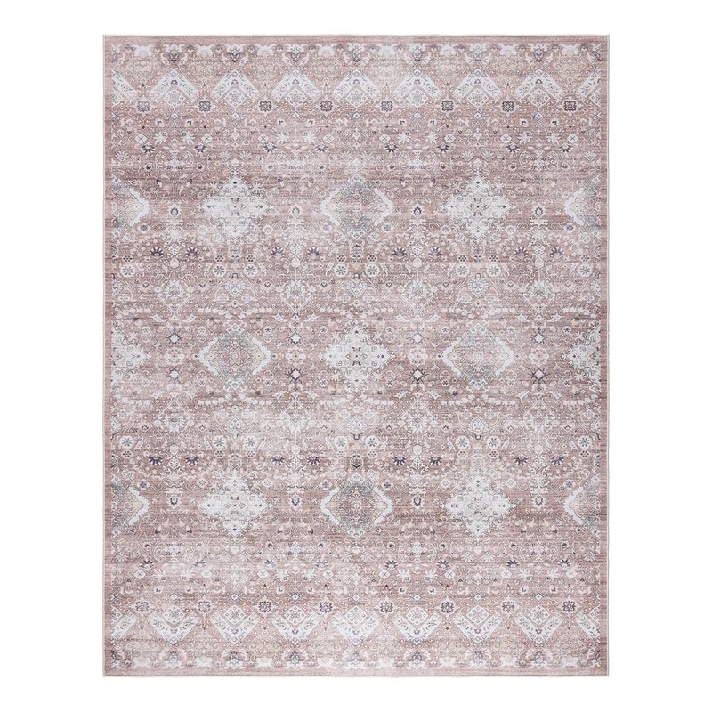 Gertmenian Tanis Beige 6 ft. x 9 ft. Crystal Print Polyester Digitally Printed Area Rug 28957