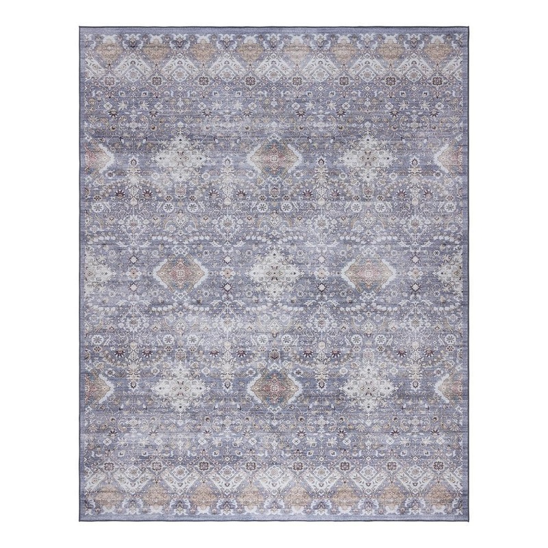 Gertmenian Tanis Gray 5 ft. x 7 ft. Crystal Print Polyester Digitally Printed Area Rug 28950