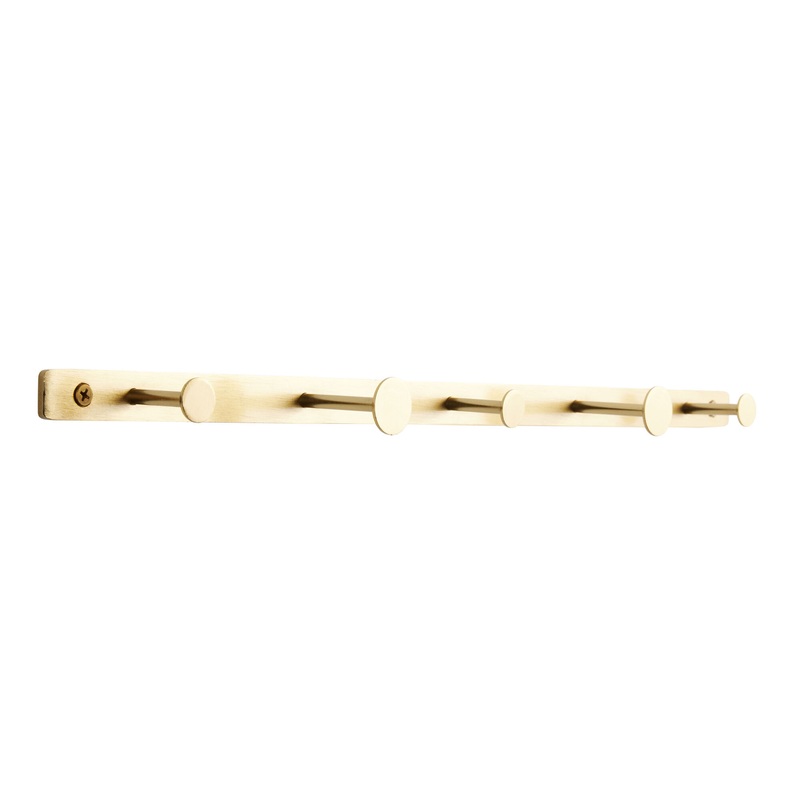 Gold Circle Hook Wall Rack