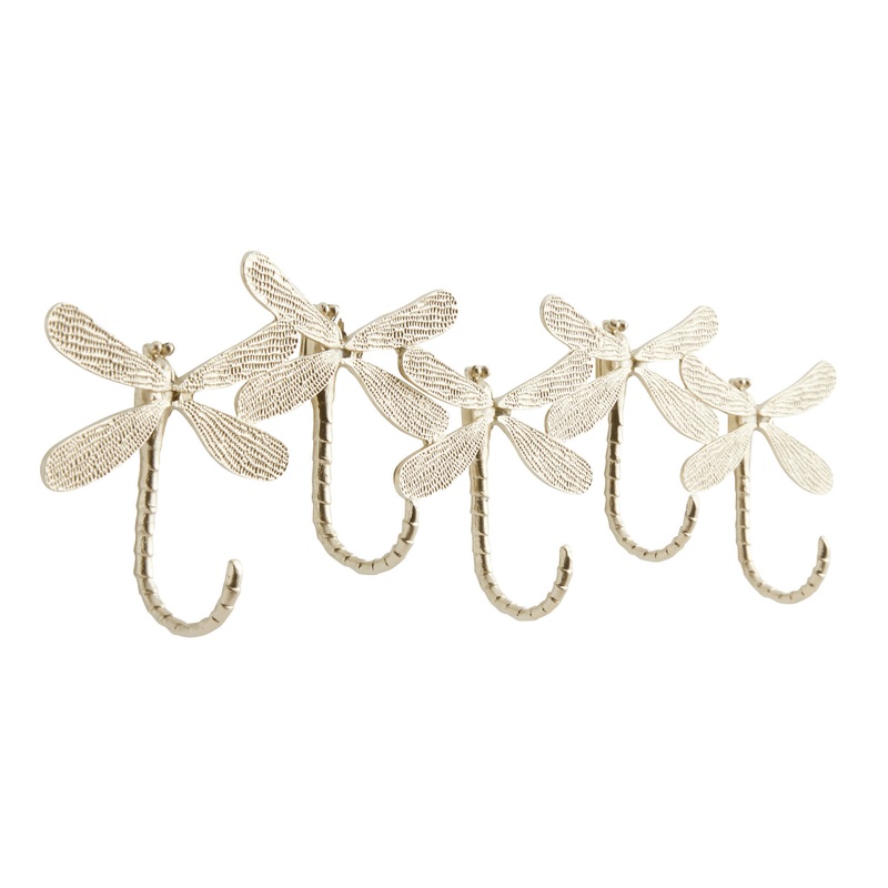Gold Dragonfly Wall Rack