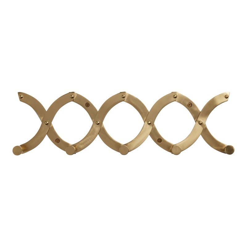 Gold Metal Expandable Accordion Wall Rack