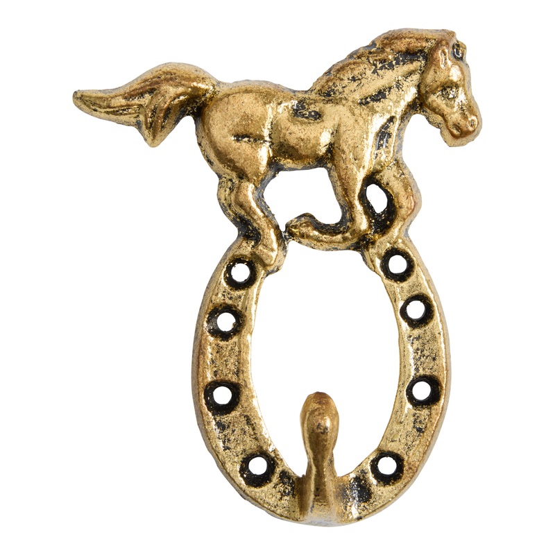 Gold Metal Horseshoe Wall Hook