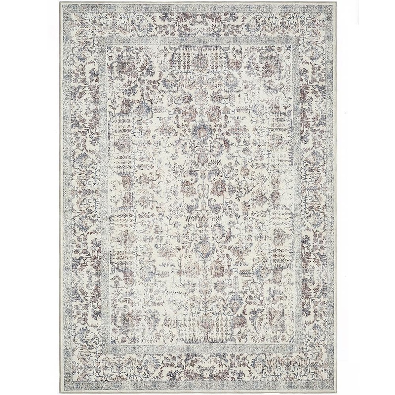 HaiiMeid Entomology Taupe 2 ft. x 3 ft. Vintage Floral Area Rug X23IU0026H-223