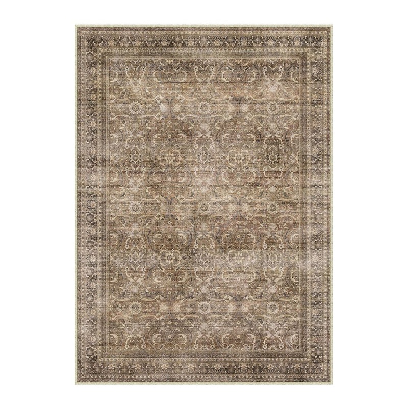 HaiiMeid Phuket Island Brown 9 ft. x 12 ft. Distressed Vintage Floral Area Rug X25IU0070H-291