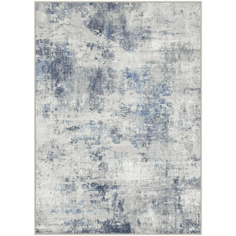HaiiMeid Rosemary Blue/Gray 5 ft. x 7 ft. Washable Modern Abstract Area Rug X24IU0099H-157