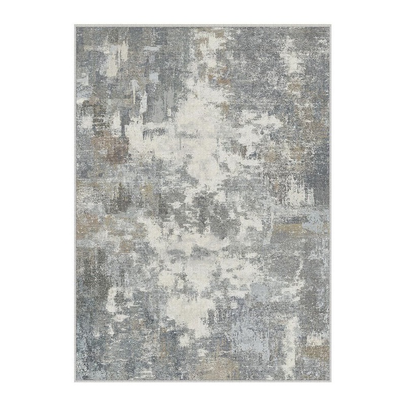 HaiiMeid Shka Blue 5 ft. x 7 ft. Modern Abstract Area Rug X25IU0077H-357