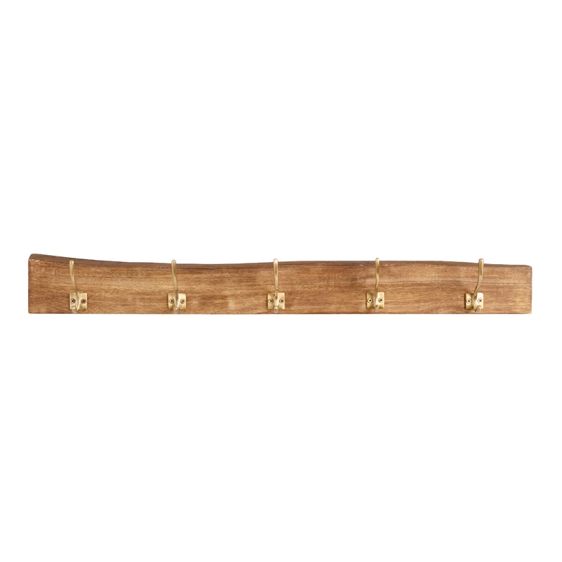 Live Edge Wood Wall Rack