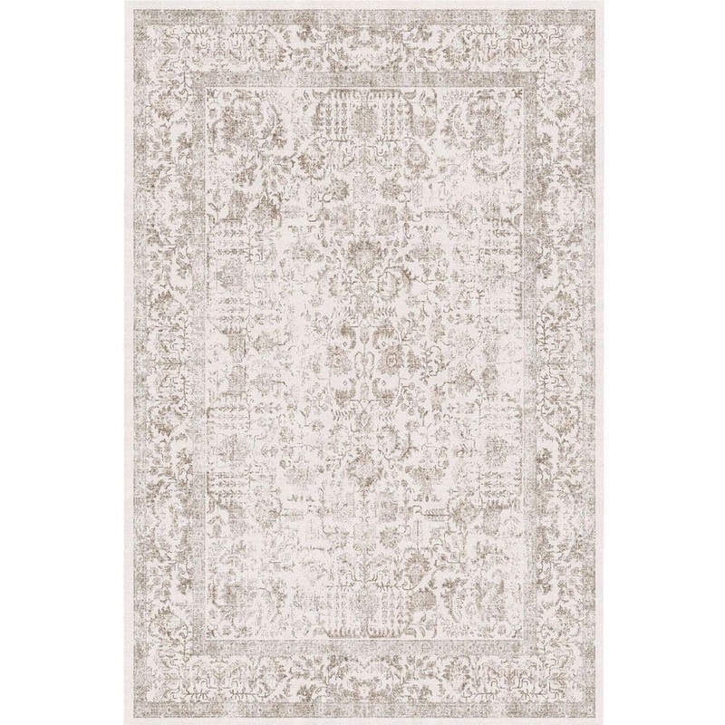 HaiiMeid Entomology Brown 5 ft. x 7 ft. Vintage Floral Area Rug X23IU0026H-457