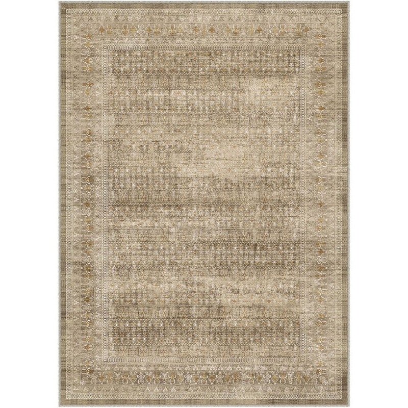 HaiiMeid Houston Brown 8 ft. x 10 ft. Distressed Vintage Floral Area Rug X24IU0086H-181
