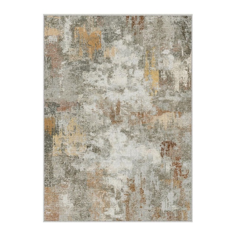 HaiiMeid Shka Orange 9 ft. x 12 ft. Modern Abstract Area Rug X25IU0077H-491