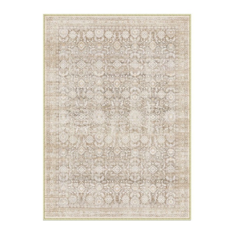 HaiiMeid Solo 6 ft. X 9 ft. Beige Distressed Vintage Floral Area Rug X25IU0046H-469
