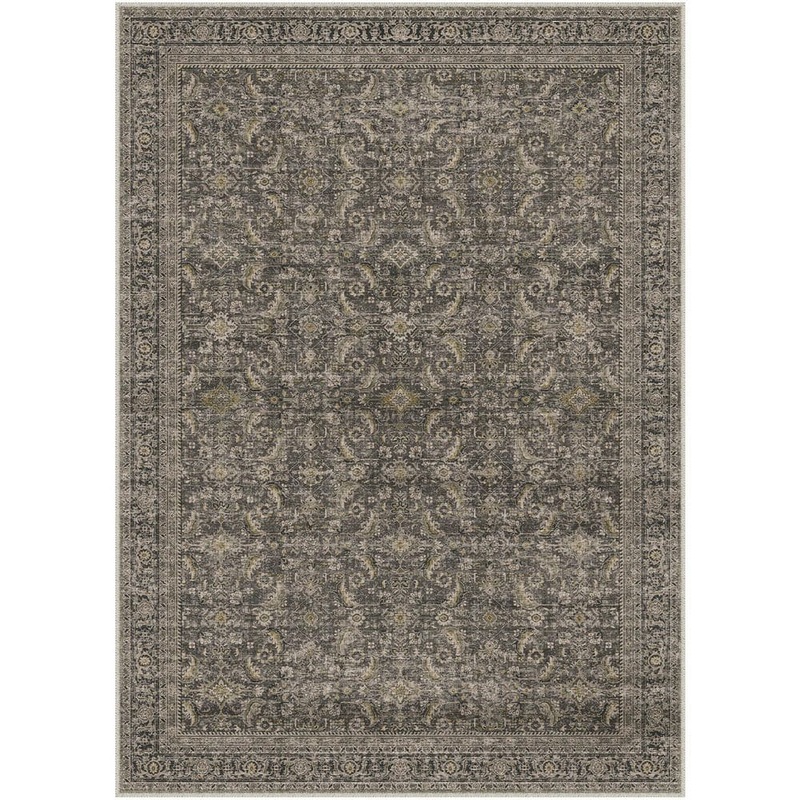 HaiiMeid Tehran Black 8 ft. x 10 ft. Vintage Perris All Over Design Area Rug X23IU0053SH-381