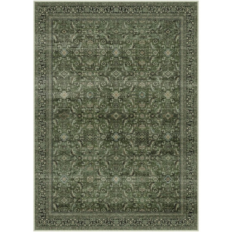 HaiiMeid Tehran Green 9 ft. x 12 ft. Vintage Perris All Over Design Area Rug X23IU0053SH-491