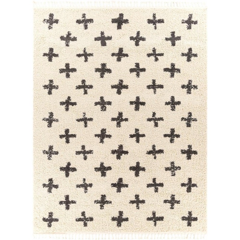 HAUTELOOM Alstead Charcoal/Peach 7 ft. X 9 ft. Area Rug ALSTE-679