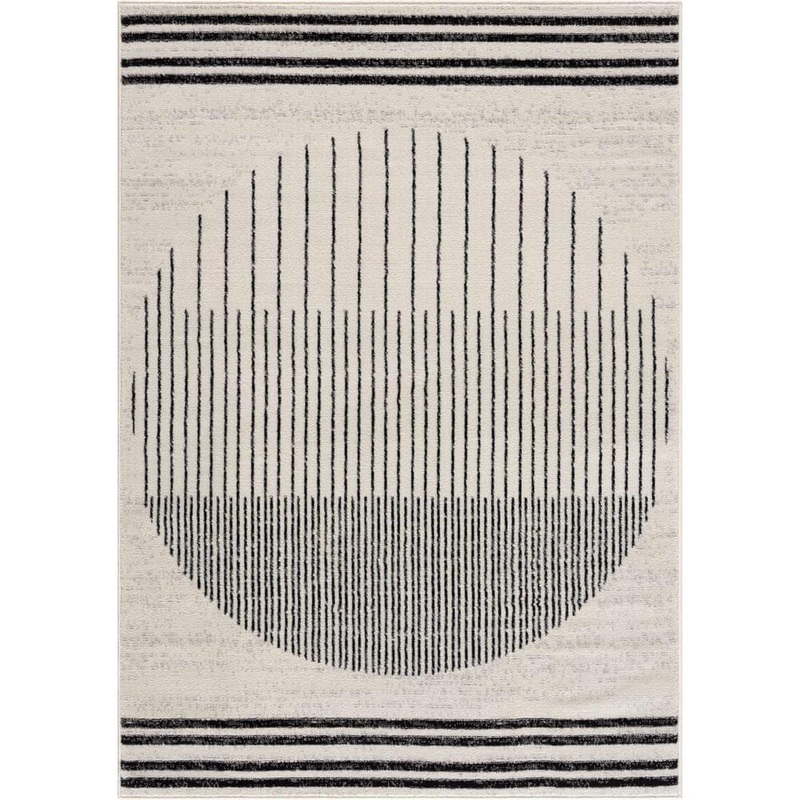 HAUTELOOM Angus Black/Charcoal/Light Gray 8 ft. x 10 ft. Area Rug ANGUS-71010