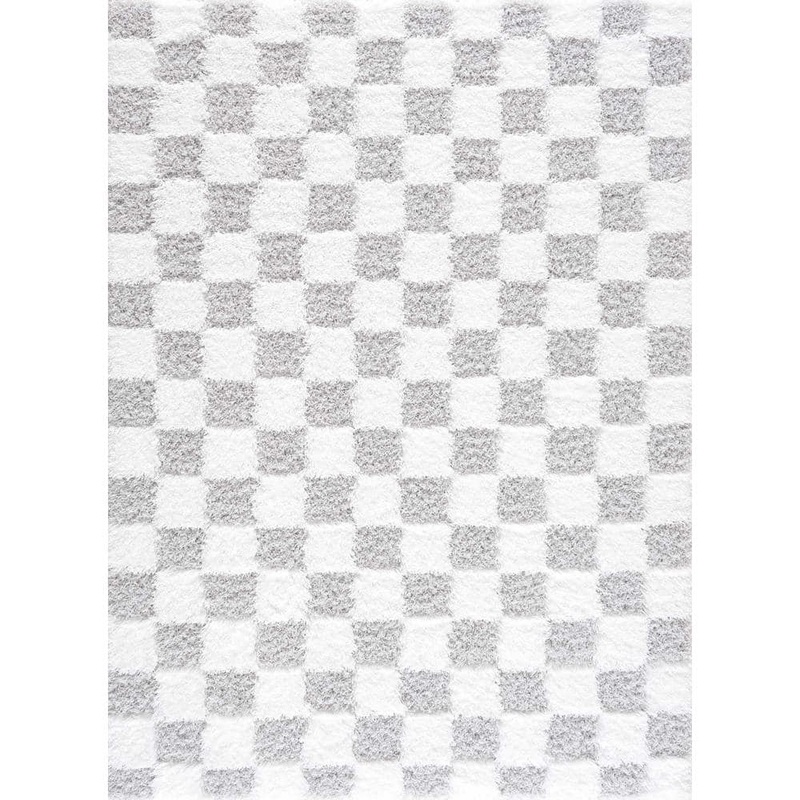 HAUTELOOM Atira 8 ft. X 10 ft. Light Gray/Cream Area Rug SUSGATIRBA4-07101003