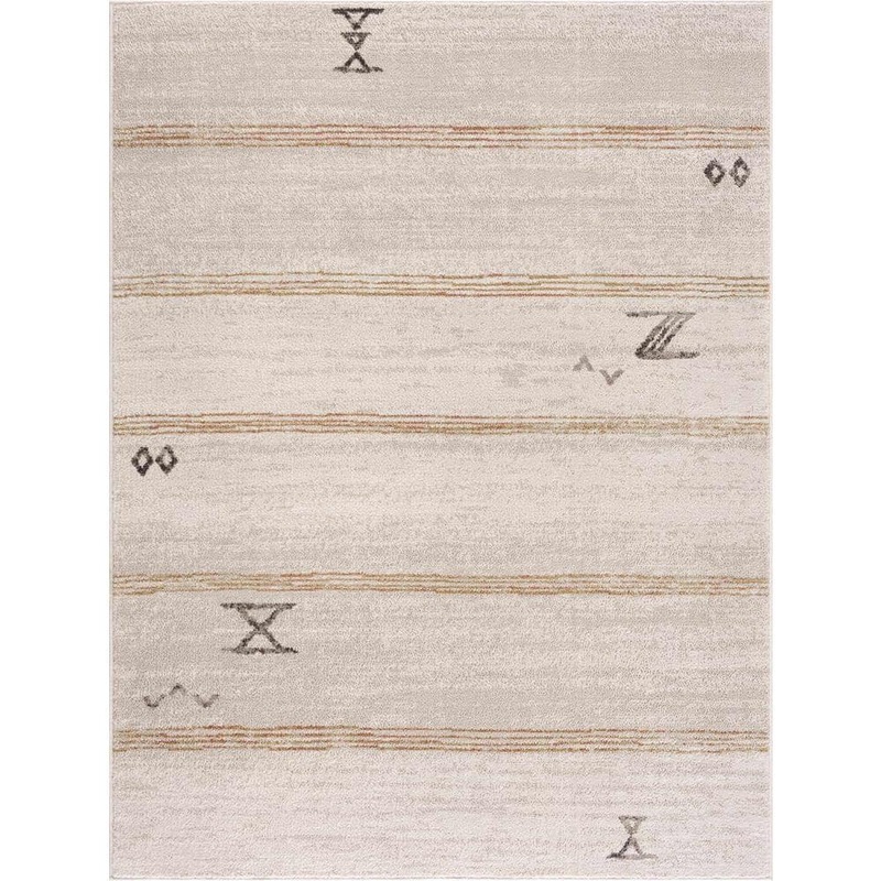 HAUTELOOM Deja Cream Gold 8 ft. x 10 ft. Area Rug HPTKDEJA8A2-07101000