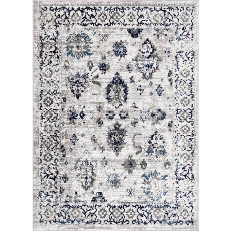 HAUTELOOM Duena Light Gray 8 ft. x 10 ft. Area Rug SMNCDUENAA1-07101002