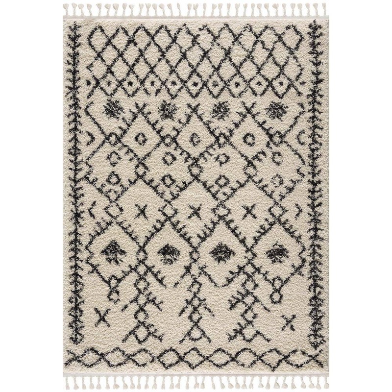 HAUTELOOM Godalming 4 ft. X 6 ft. Charcoal/Peach Area Rug GOD-31157