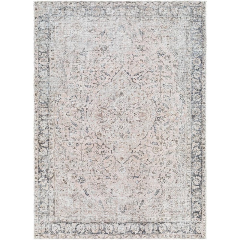HAUTELOOM Haile Light Gray Dark Gray Neutral 5 ft. x 7 ft. Area Rug SAMAHAILAA2-05030703