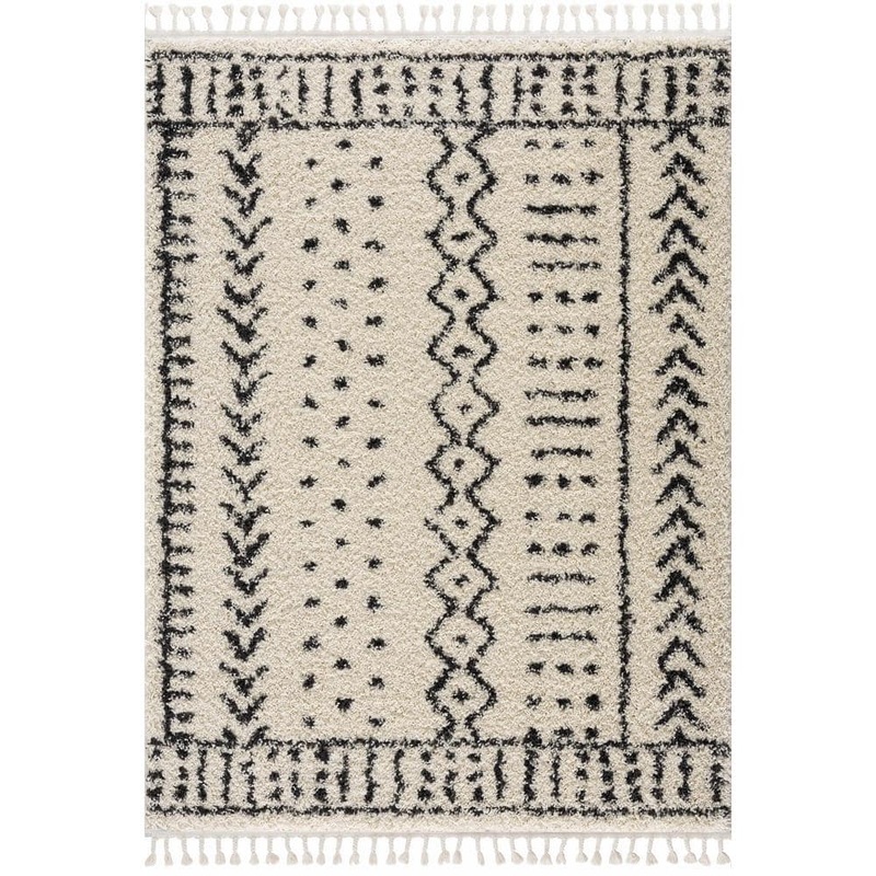 HAUTELOOM Hauppauge 5 ft. X 7 ft. Charcoal/Peach Area Rug HAUP-5373