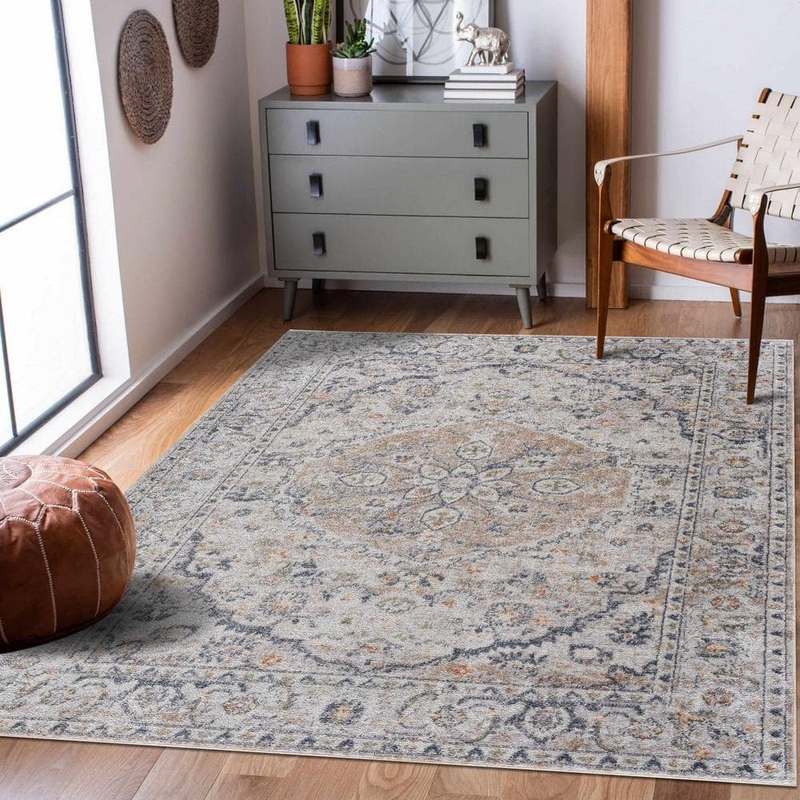 HAUTELOOM Hiti 8 ft. X 10 ft. Blue, Tan, Cream Area Rug HMABHITI825-07101000