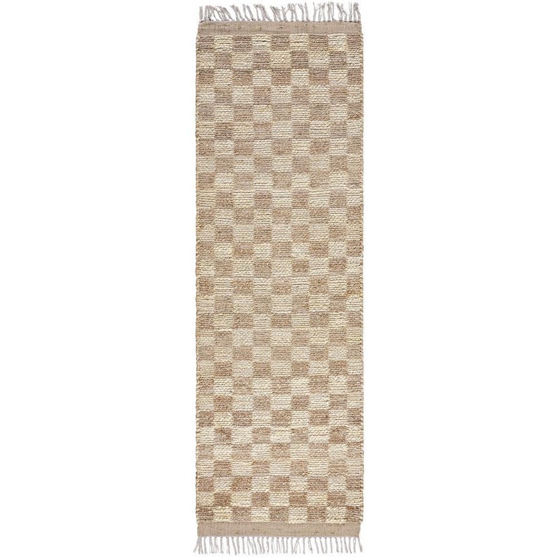 HAUTELOOM Ionut 3 ft. X 8 ft. Light Brown/Brown Area Rug SDMBIONUTA1-02060800