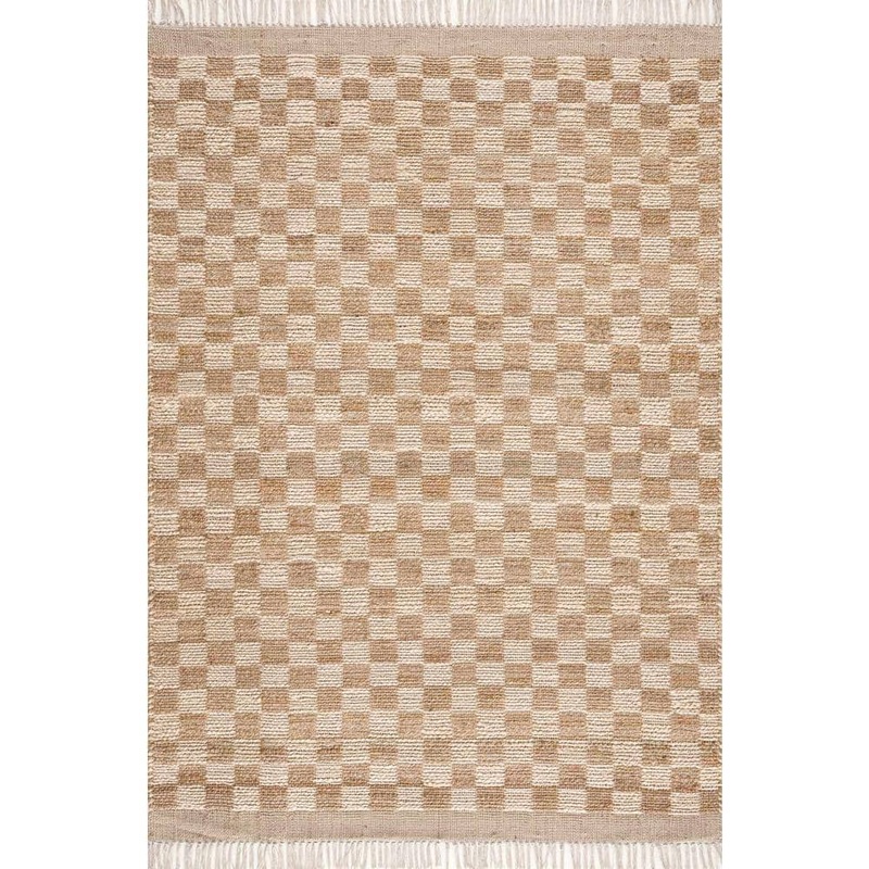 HAUTELOOM Ionut 5 ft. X 8 ft. Light Brown/Brown Area Rug SDMBIONUTA1-05000706