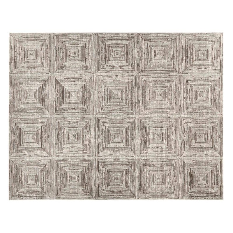 Home Decorators Collection Catalina Gray 7 ft. 10 in. x 10 ft. Geometric Polypropylene/Polyester Area Rug 616817