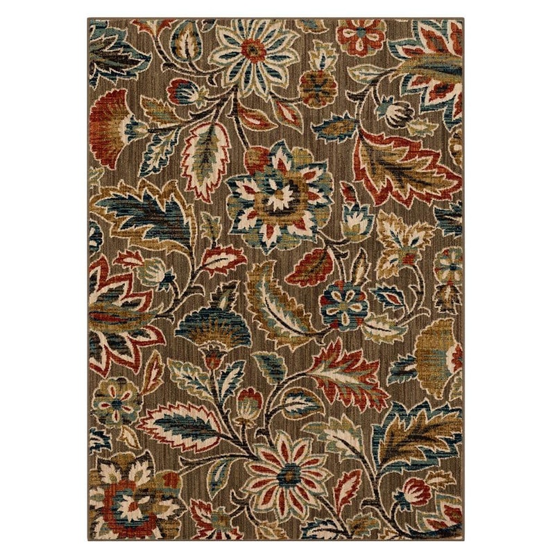 Home Decorators Collection Elyse Taupe 4 ft. x 6 ft. Area Rug 709358