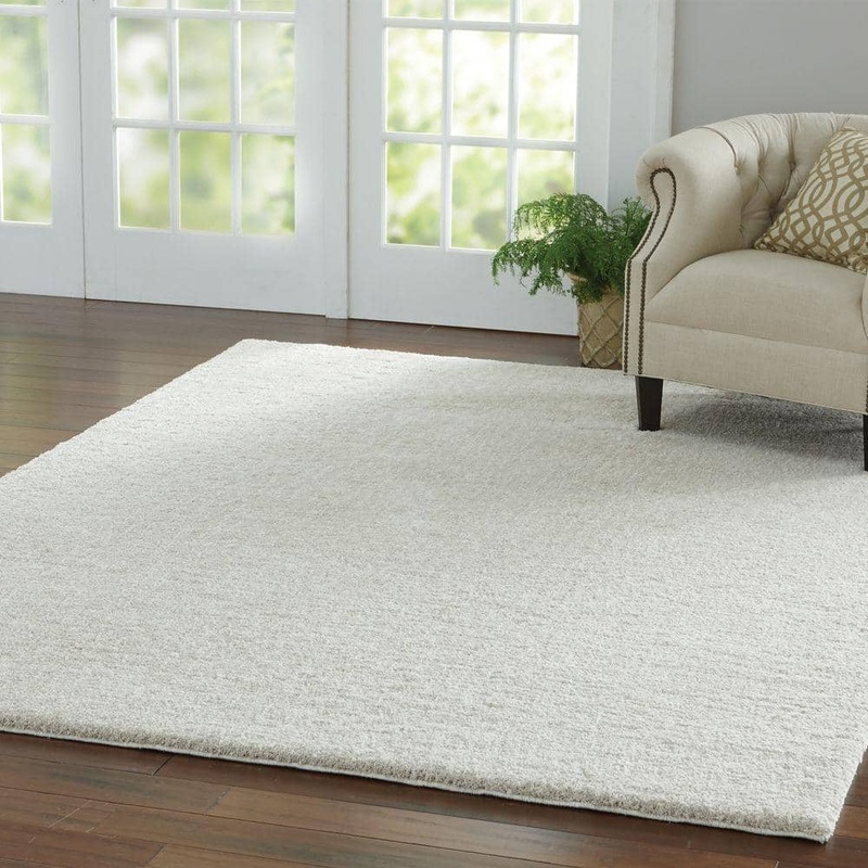 Home Decorators Collection Ethereal Shag Cream Beige 7 ft. x 10 ft. Indoor Area Rug 509958